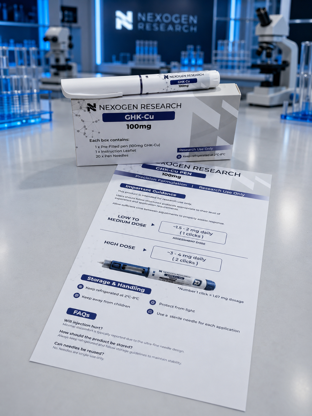 Nexogen Research GHK-Cu 100 mg product presentation